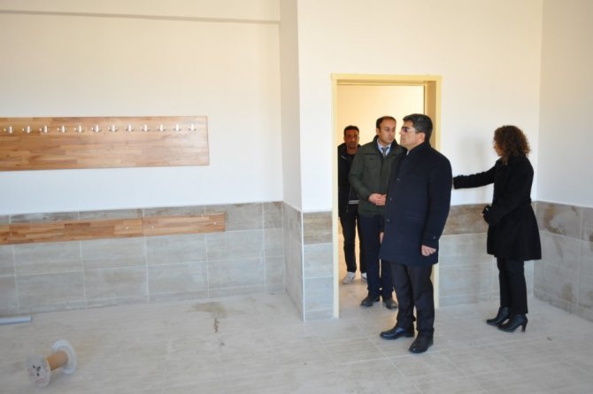 Kulu’da 4 derslikli yeni okul inşaatında sona gelindi