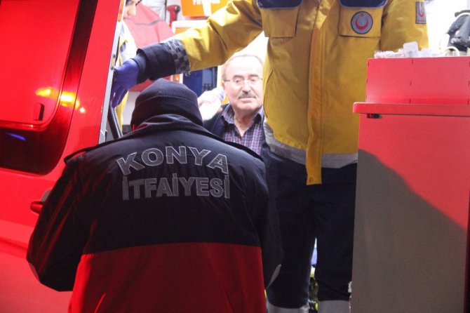 Takla atan araçtan burnu bile kanamadan çıktı
