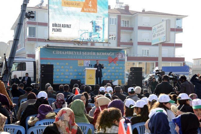 Başkan Akyürek Cihanbeyli Şehir Konağı’nın açılışını yaptı