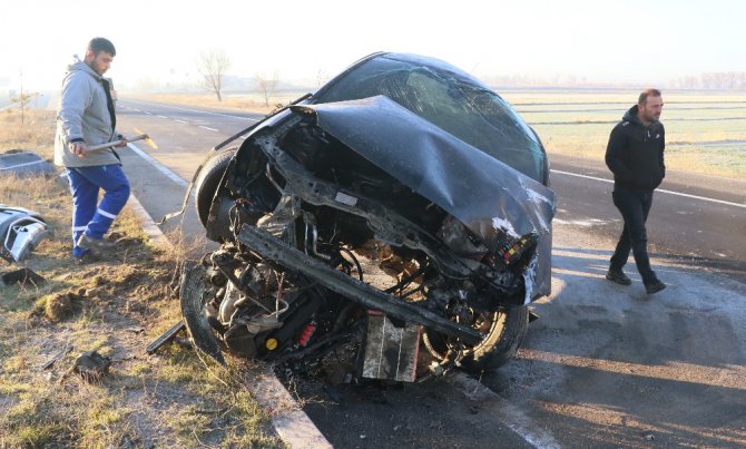 Aksaray’da trafik kazası: 2 yaralı