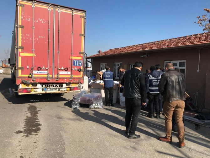 Aksaray’da 23 bin 200 paket kaçak sigara ele geçirildi