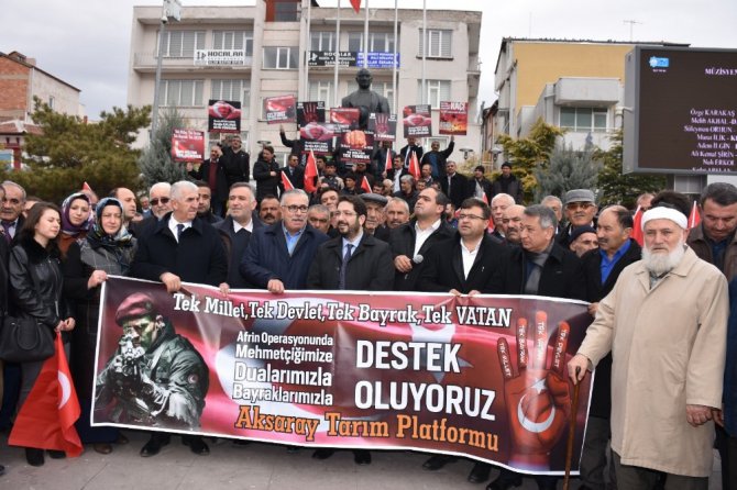 Aksaray’dan Zeytin Dalı Harekatı’na destek
