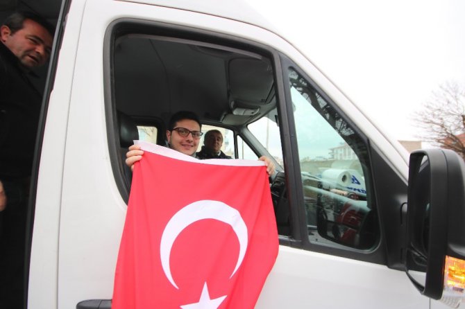 Beyşehir’den “Zeytin Dalı Harekatı”na bayraklı destek