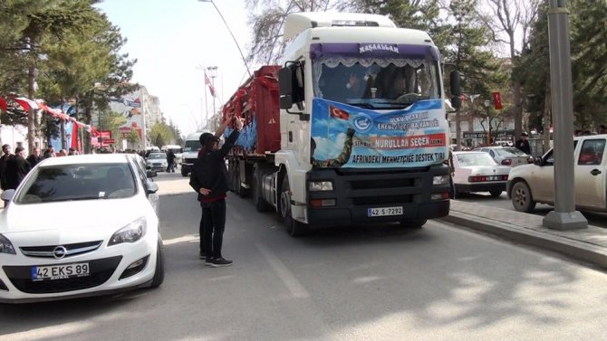 Ereğli Ülkü Ocaklarından Afrin’e yardım tırı gönderildi