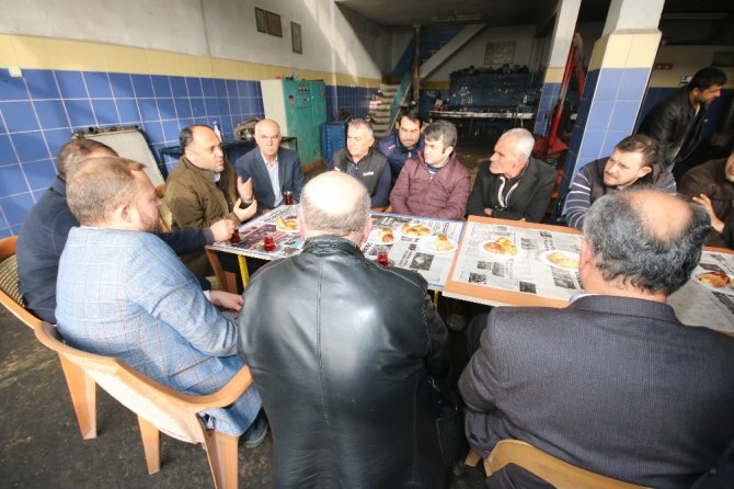 Başkan Özaltun, sanayi esnafıyla buluştu