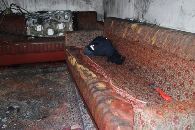 Konya’da yangında 9’u çocuk 12 kişi hastanelik oldu