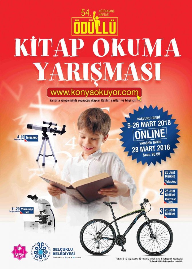 Selçuklu Belediyesinden ‘Online Kitap Okuma’ yarışması