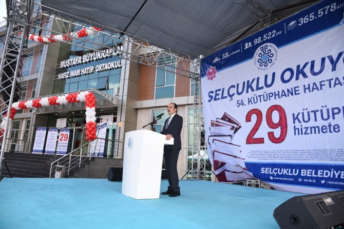 Selçuklu’da 29 kütüphane daha açıldı
