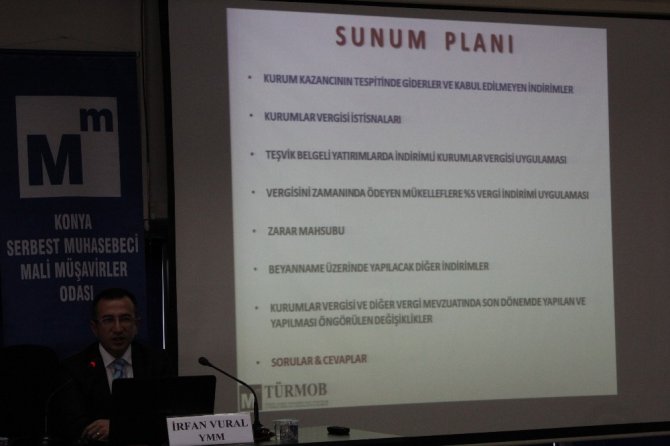 SMMMO’da “Kurumlar Vergisi Beyanında Yol Haritası” semineri