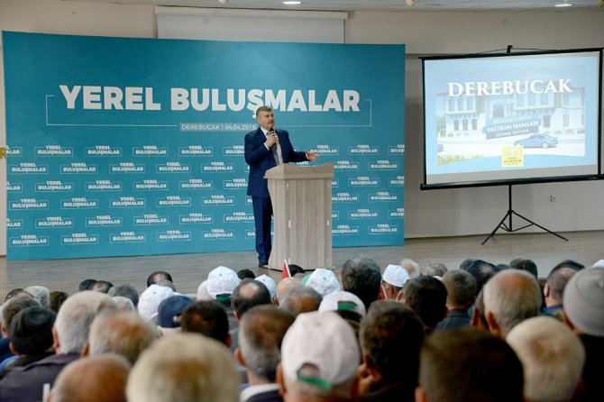 Başkan Akyürek, Derebucaklılarla buluştu