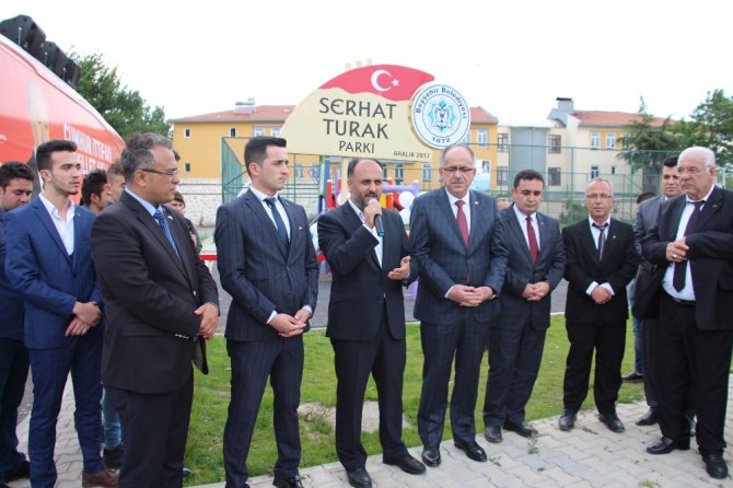 Beyşehir’de “Serhat Turak Parkı” dualarla açıldı