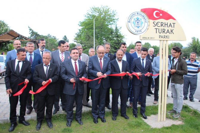Beyşehir’de “Serhat Turak Parkı” dualarla açıldı