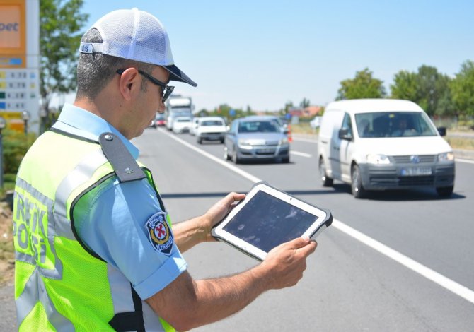 Aksaray’da drone ile trafik uygulaması