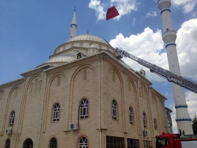 Yuvadan düşen yavru leyleği kurtarma operasyonu