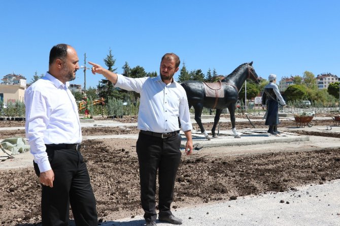 Beyşehir’de Türk Büyüğü, Halk ve Masal Kahramanları Parkı tamamlanıyor