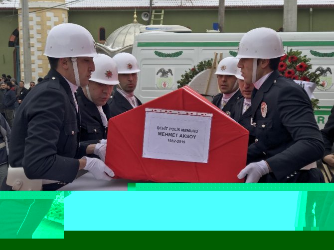 Şehit polis son yolculuğuna uğurlandı