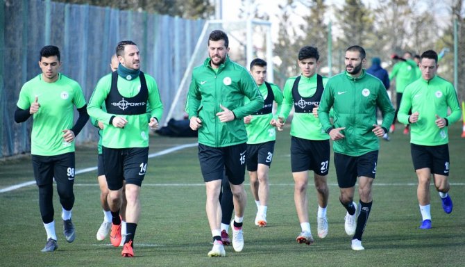 Atiker Konyaspor, Kayserispor maçı hazırlıklarına devam etti