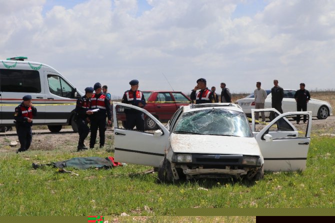 Aksaray’da otomobil takla attı: 1 ölü, 5 yaralı