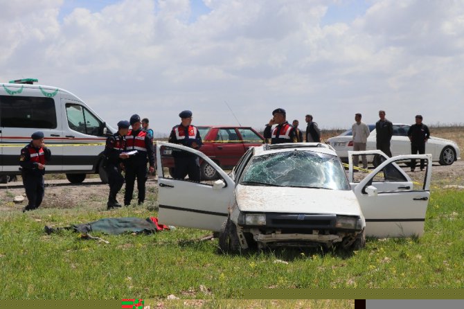 Aksaray’da otomobil takla attı: 1 ölü, 5 yaralı