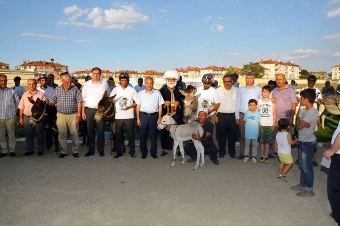 Eşekler birinci olabilmek yarıştı