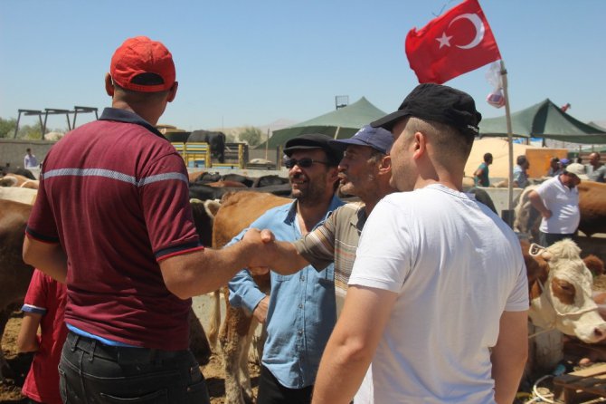 Konya’da kurban pazarının en büyüğü 2 tonluk siyah inci