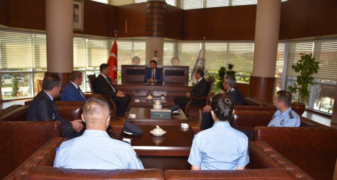 Zabıta Teşkilatından Başkan Kılca’ya ziyaret