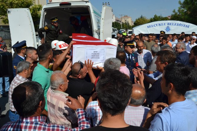 Konyalı şehit dualarla son yolculuğuna uğurlandı