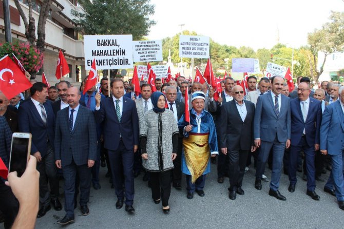 Konya’da Ahilik Yürüyüşü ve Şed Kuşanma Töreni gerçekleştirildi