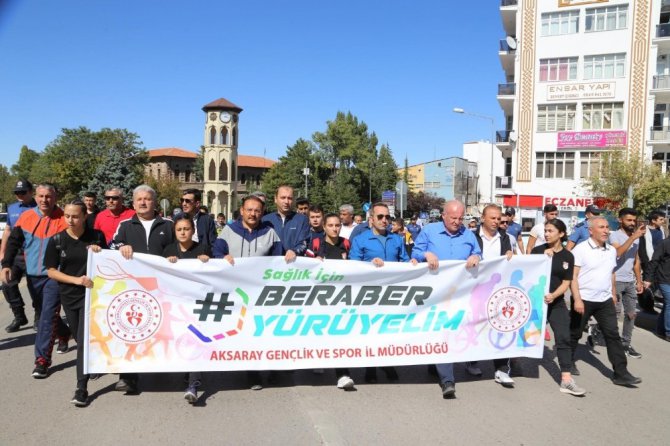 Aksaray’da Avrupa Hareketlilik Haftası kapsamında yürüyüş düzenlendi