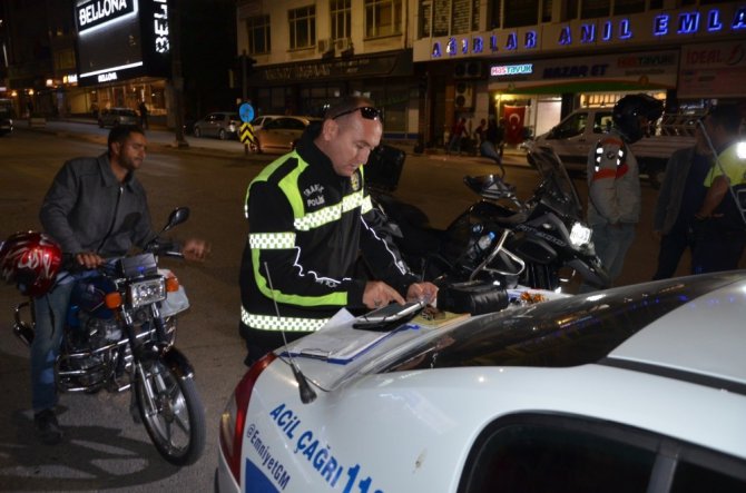 Ereğli’de polisten motosiklet uygulaması