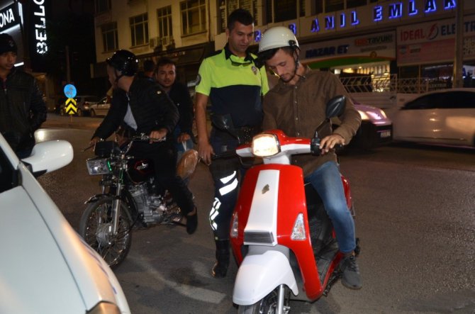 Ereğli’de polisten motosiklet uygulaması