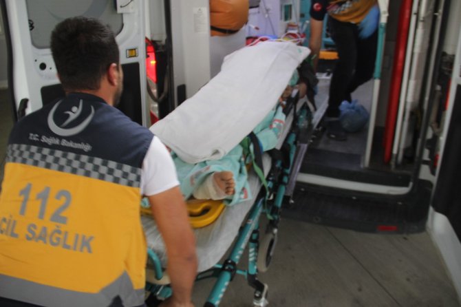 Tarlada darp edilmiş ve vücudunda yanıklarla bulundu