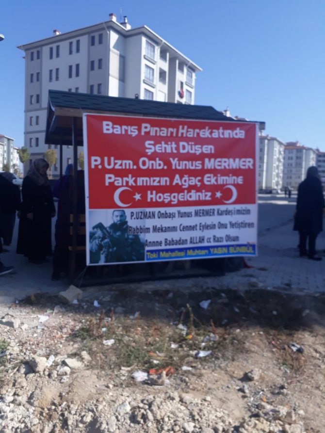 Beyşehir’de şehit uzman onbaşı anısına fidan dikildi