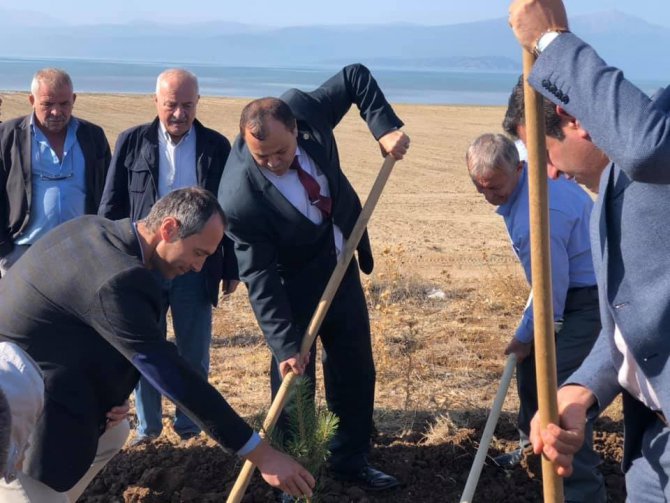 İstanbullu muhtarlar Hüyük’te fidan dikti