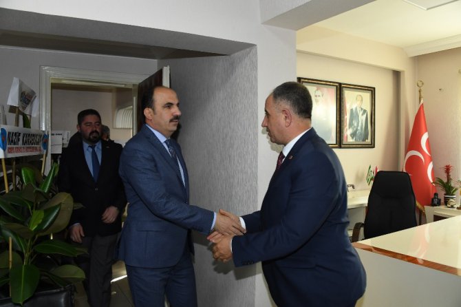 Başkan Altay, MHP İl Başkanı Karaarslan’ı ziyaret etti