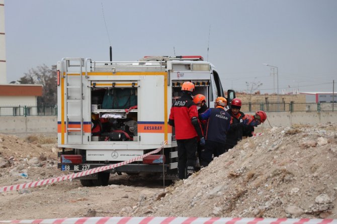 Aksaray’da saha uzantılı masa başı tatbikat, gerçeği aratmadı