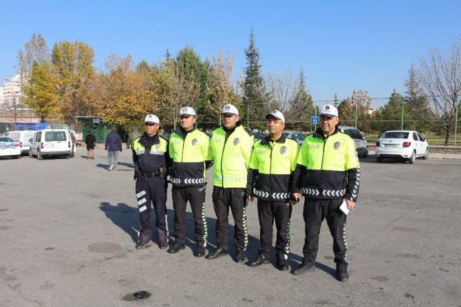 Konya’da otobüslere kış lastiği denetimi