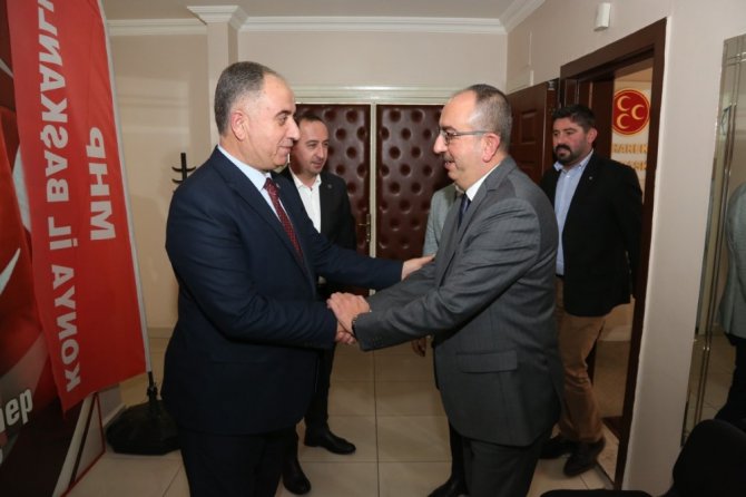 Başkan Kavuş’tan MHP İl Başkanı Karaarslan’a ziyaret