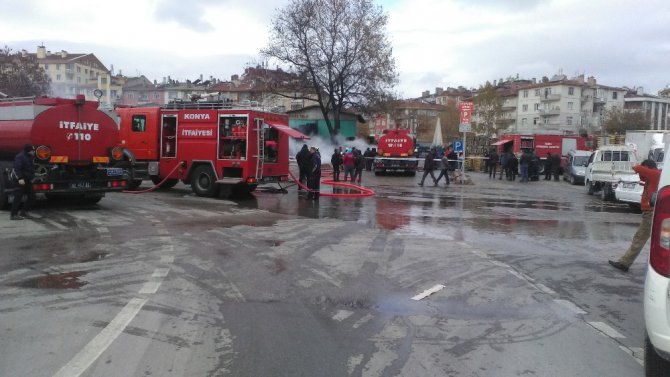 Sebze halinde yangın paniği