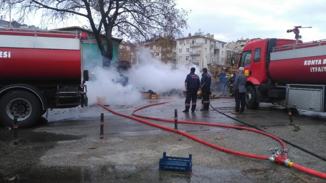 Sebze halinde yangın paniği