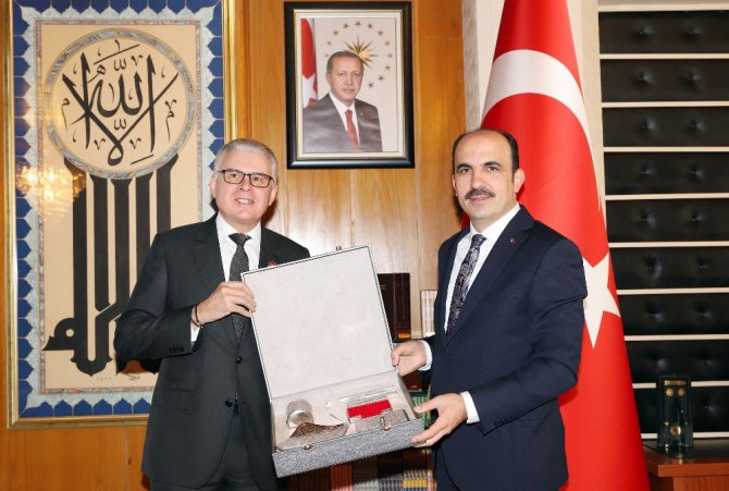 Fas Büyükelçisi Lazreq, Başkan Altay’ı ziyaret etti