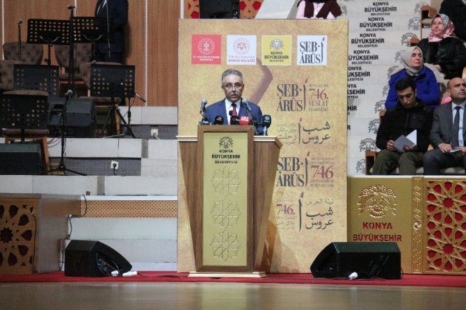 Hazreti Mevlana’nın 746. Vuslat Yıl Dönümü Şeb-i Arus programı gerçekleştirildi