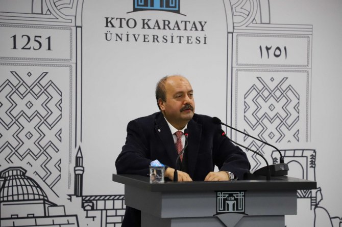 KTO Karatay Üniversitesinin konuğu Prof. Dr. İbrahim Özkol oldu