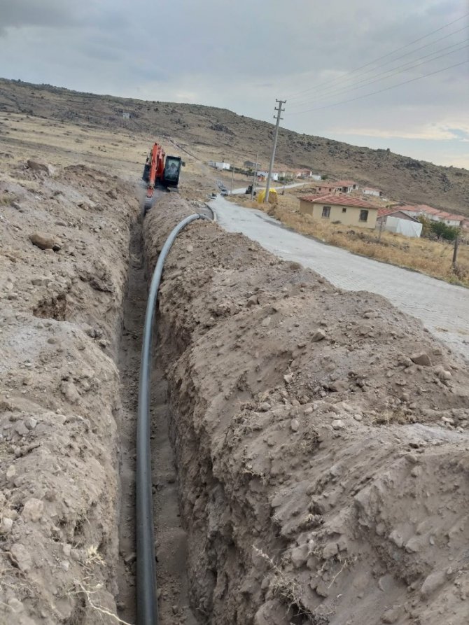 Aksaray’da köylerin su isale hatları yenileniyor