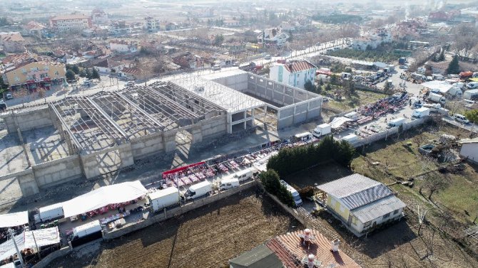 Harmancık Pazar Yeri ve Sosyal Tesisi projesinde süreç hızlandı