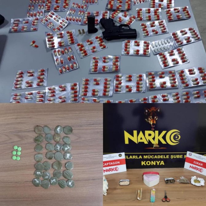 Konya’da kaçak akaryakıt ve uyuşturucu operasyonu