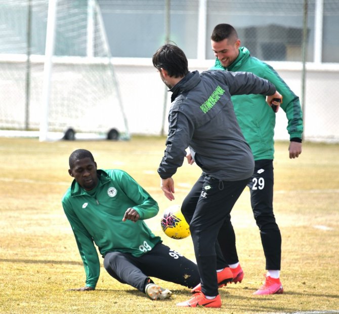 Konyaspor, Kayserispor maçı hazırlıklarını sürdürüyor