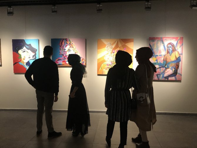MEDAŞ Sanat Galerisinde öğrencilerden karma resim sergisi