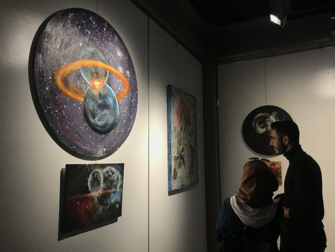 MEDAŞ Sanat Galerisinde öğrencilerden karma resim sergisi