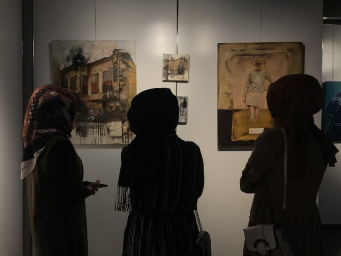 MEDAŞ Sanat Galerisinde öğrencilerden karma resim sergisi